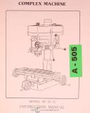 China-China Complex Machine, Floor Type, Model RF-400V (HC) & (HS), Drill Press Manual-RF-400V (HC)-RF-400V (HS)-01